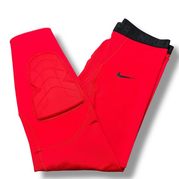 Nike Pro NBA Hyperstrong Padded Compression Pants 3/4 Red AA0755-657 2XLT NWOT - Picture 1 of 10